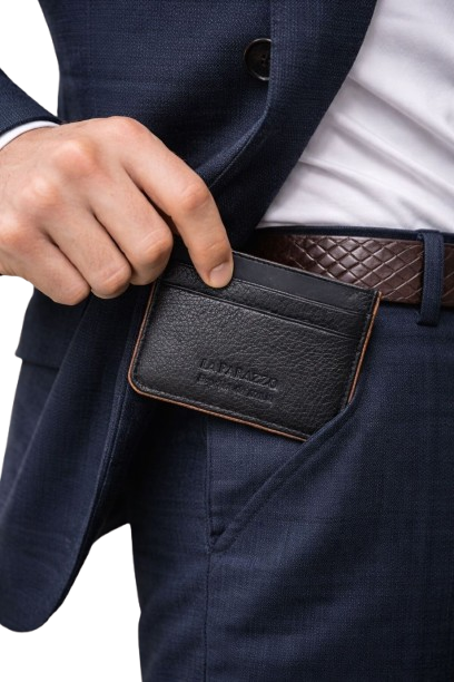 Premium Genuine Leather Card Holder Wallet for Men | Luxury Slim Leather Wallet