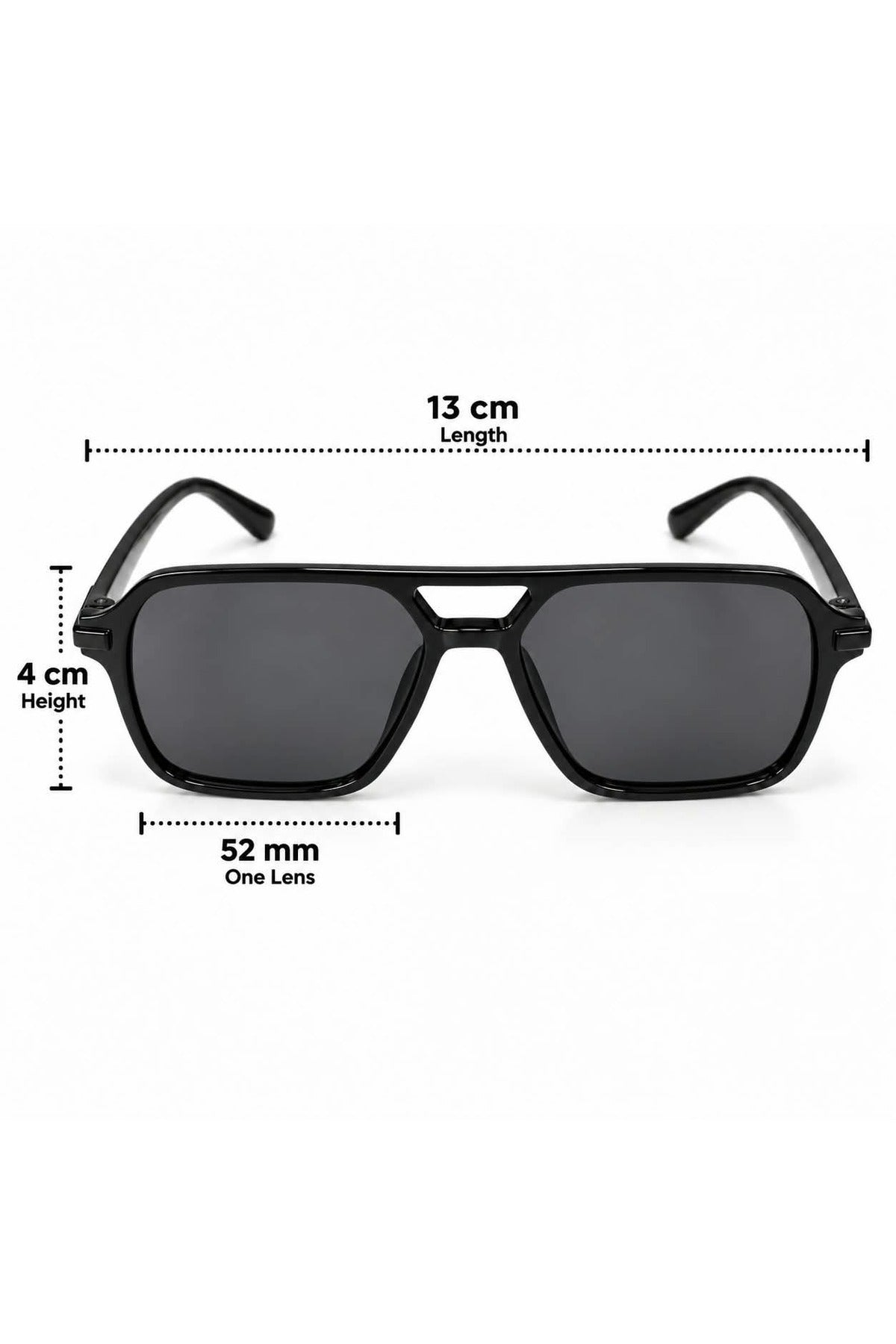 NWF-SUNGLS-LSG-14 Black Smoke Grey 2