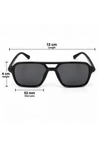 NWF-SUNGLS-LSG-14 Black Smoke Grey 2