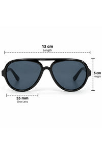 NWF-SUNGLS-LSG-9213 Black Smoke Blue-Grey 2