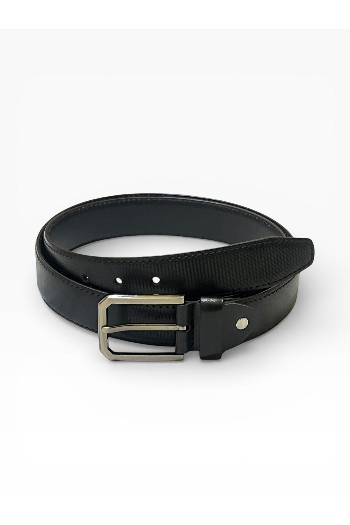 Men’s 35mm Formal Belt | Textured Finish Classic Belt for Men | Sleek Metal Buckle Secondary image