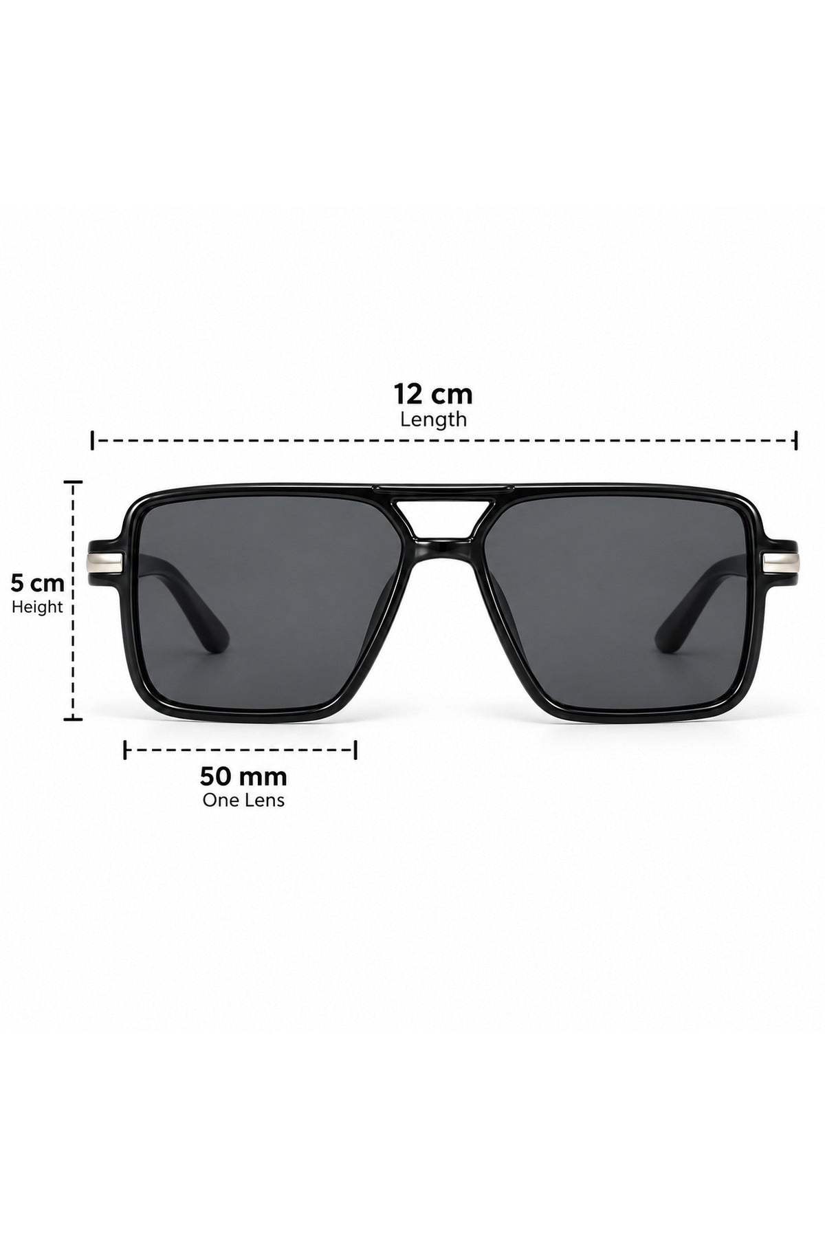 NWF-SUNGLS-LSG-7 Black Smoke Grey 2