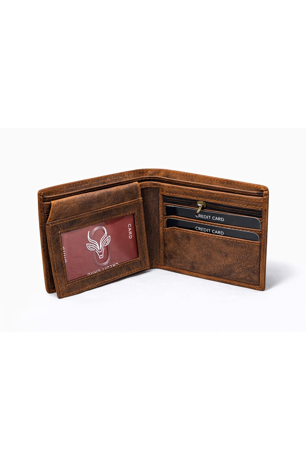 Men’s 100% Genuine Leather Bifold Wallet – Classic Slim Design Secondary image