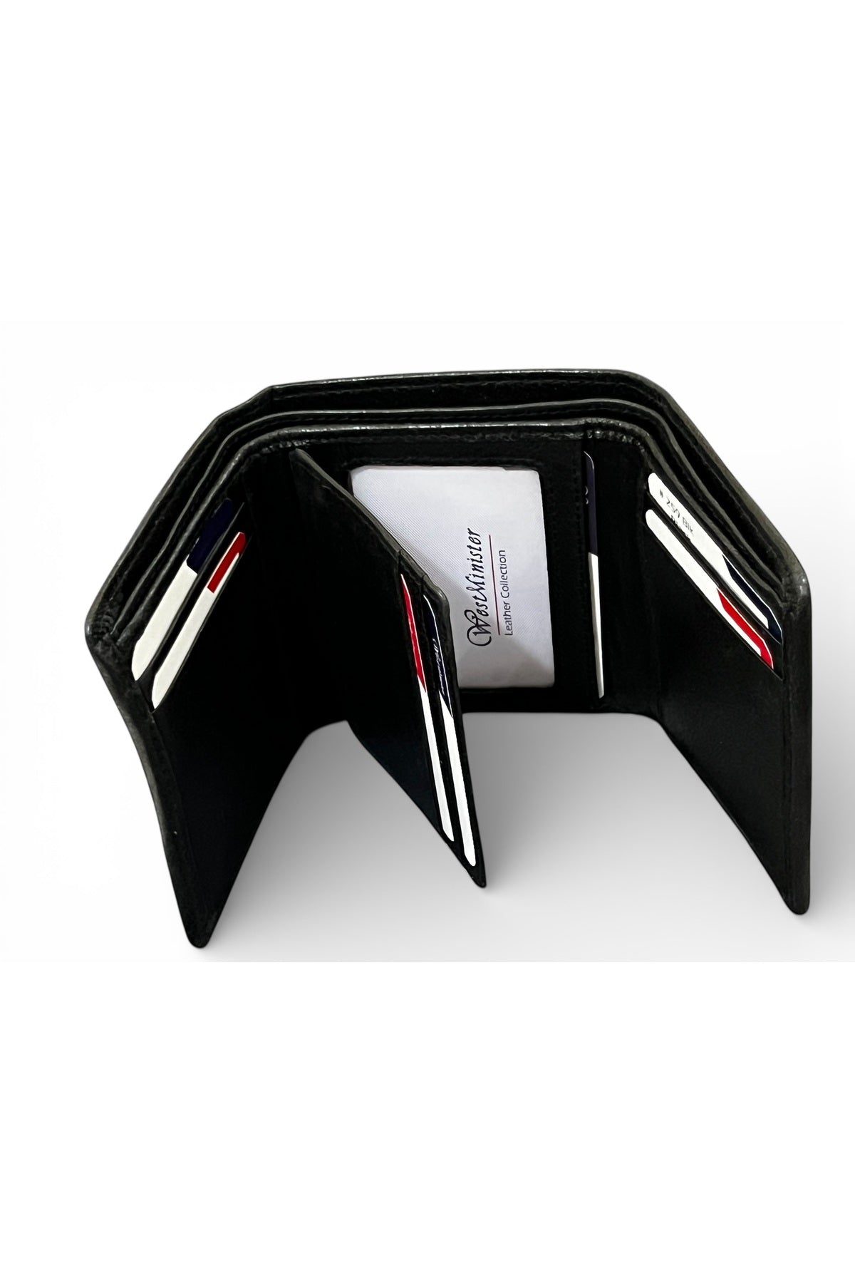 Men’s Genuine Leather Wallet with Button Closure | Multi-Card Holder with ID Window Secondary image