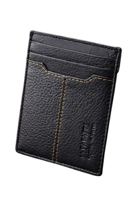 Slim Genuine Leather Card Holder Wallet for Men – Luxury Minimalist Holder