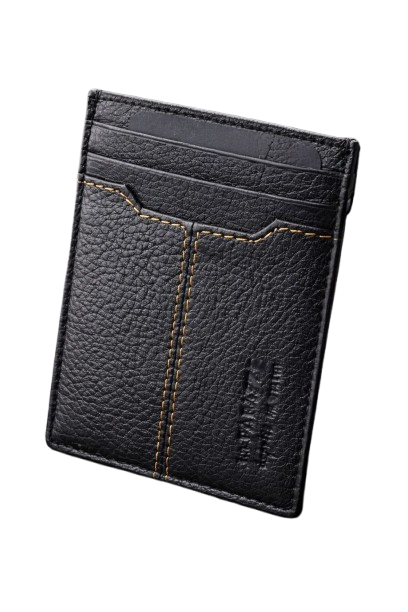 Slim Genuine Leather Card Holder Wallet for Men – Luxury Minimalist Holder
