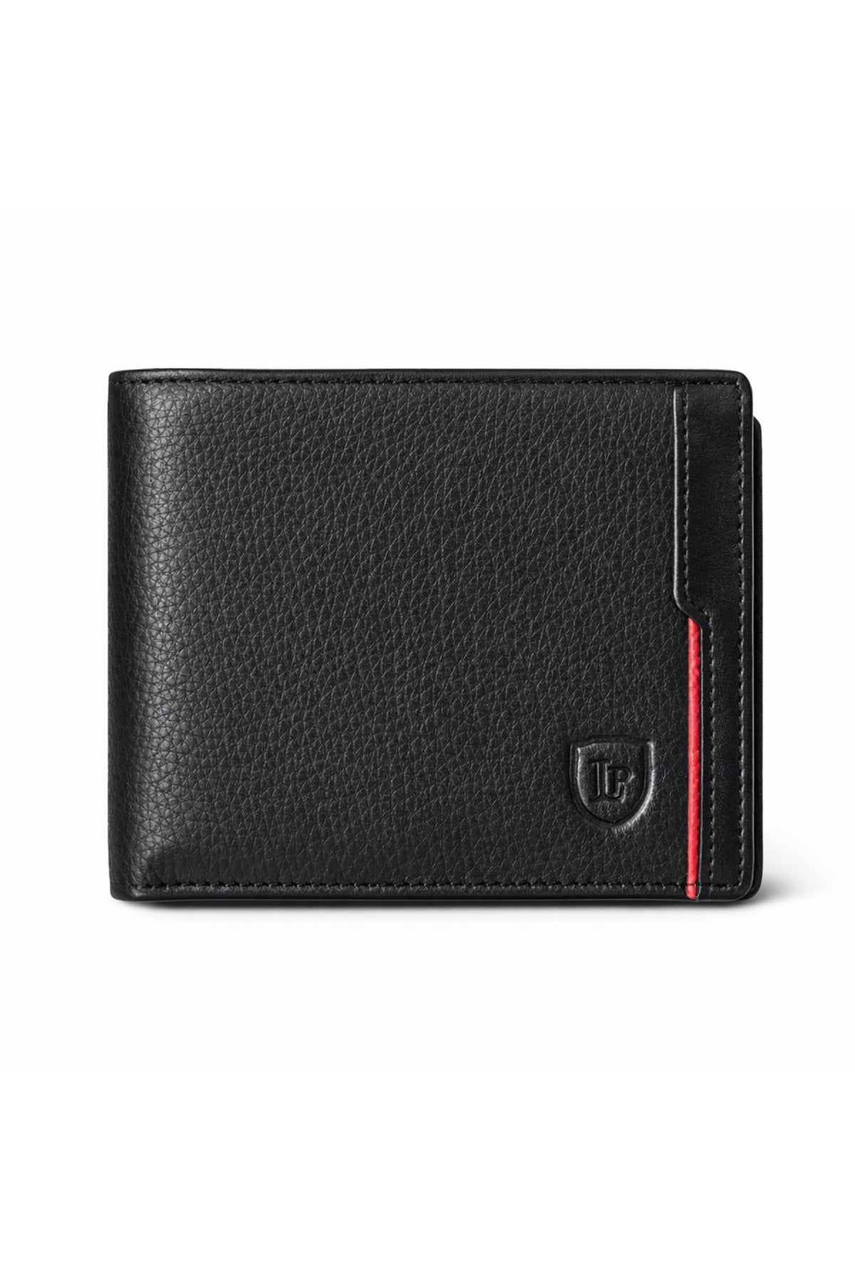 100% Genuine Leather Men’s Wallet – Premium Black Bifold with ID Window Secondary image