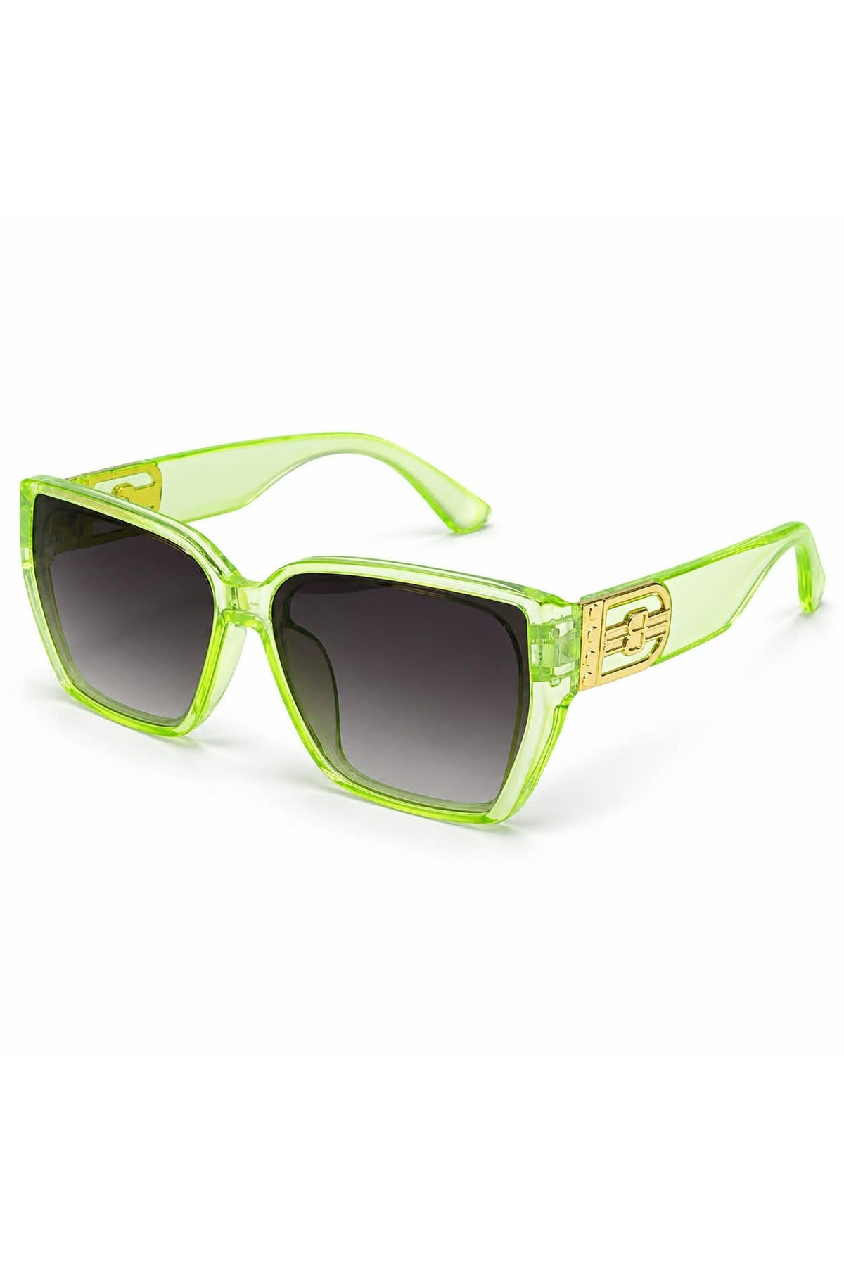 NWF-SUNGLS-820790 Lime Green Smoke Grey 1