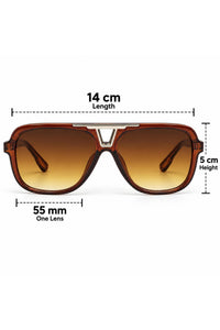 NWF-SUNGLS-LSG-45 Transparent Brown Amber Gradient 2