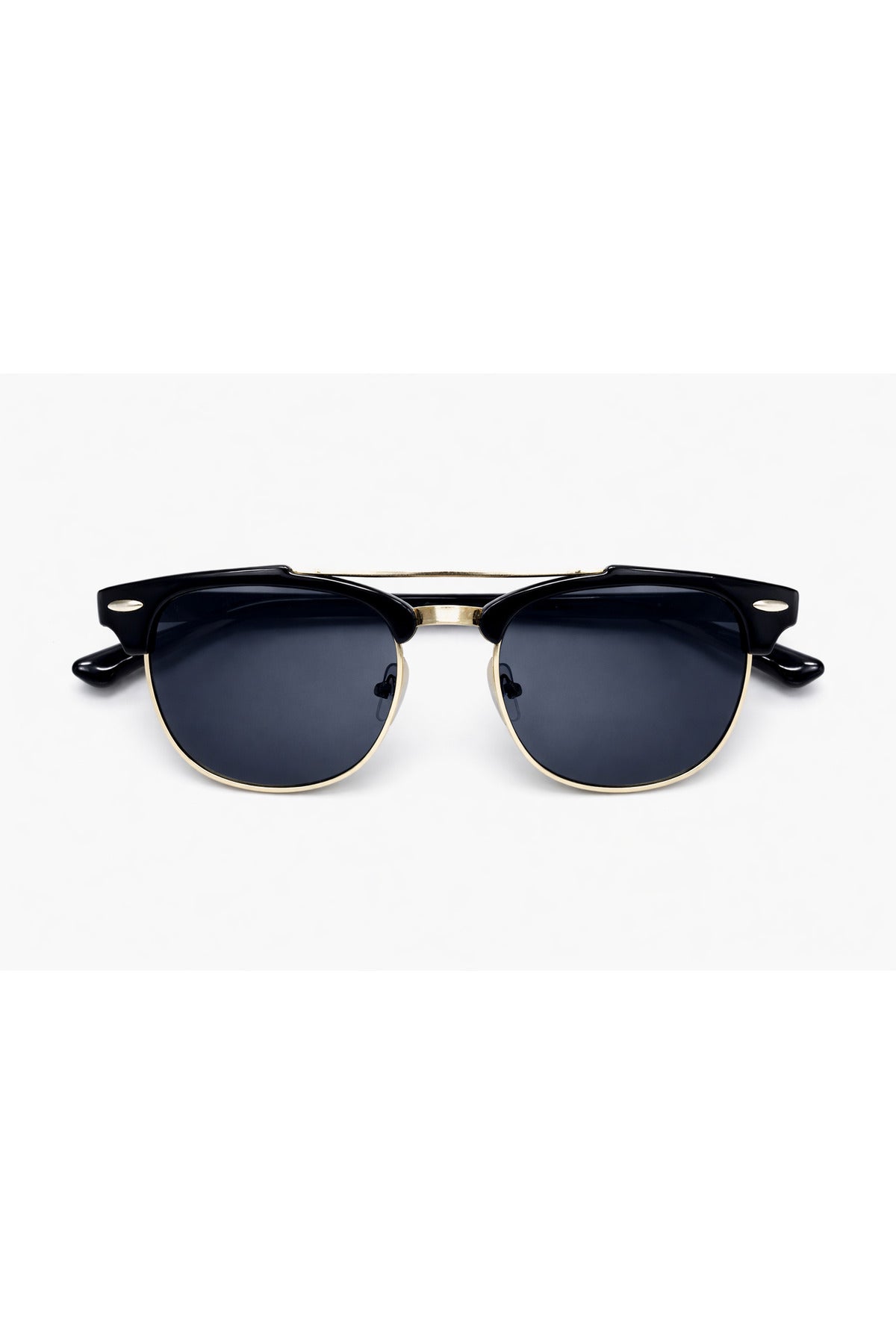 Premium Retro Half-Rim Sunglasses for Men | UV Protection | Lightweight Fashion Eyewear Secondary image