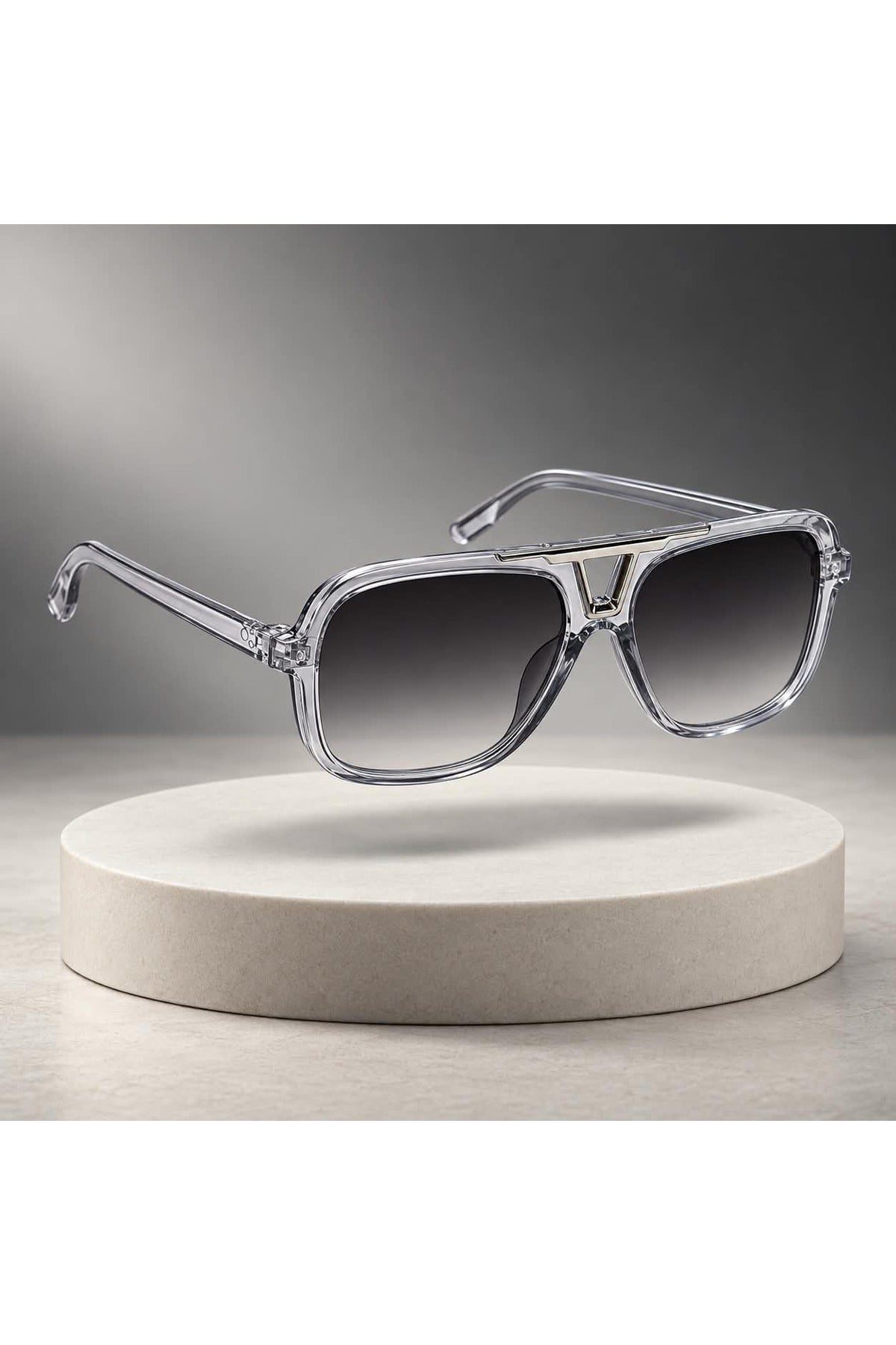NWF-SUNGLS-LSG-45 Transparent Smoke Grey Gradient 3