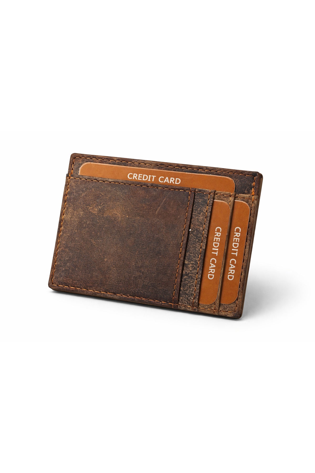 100% Genuine Leather Card Holder with ID Window – Slim Minimalist Wallet for Men Secondary image