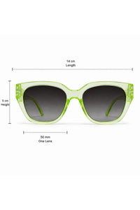 NWF-SUNGLS-820803 Transparent Lime Green 2