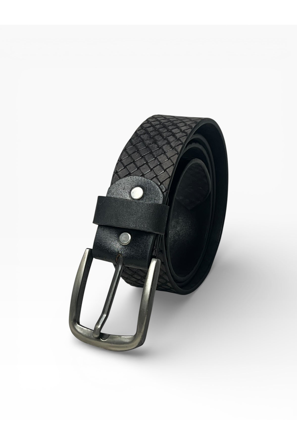 Men’s 100% Genuine Leather Belt | Pattern Leather Belt for Men | Premium Metal Buckle Secondary image