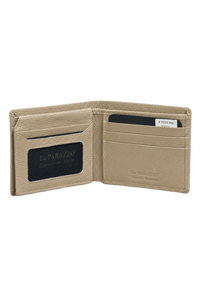 100% Genuine Leather Men’s Wallet – Premium Bifold with ID Window