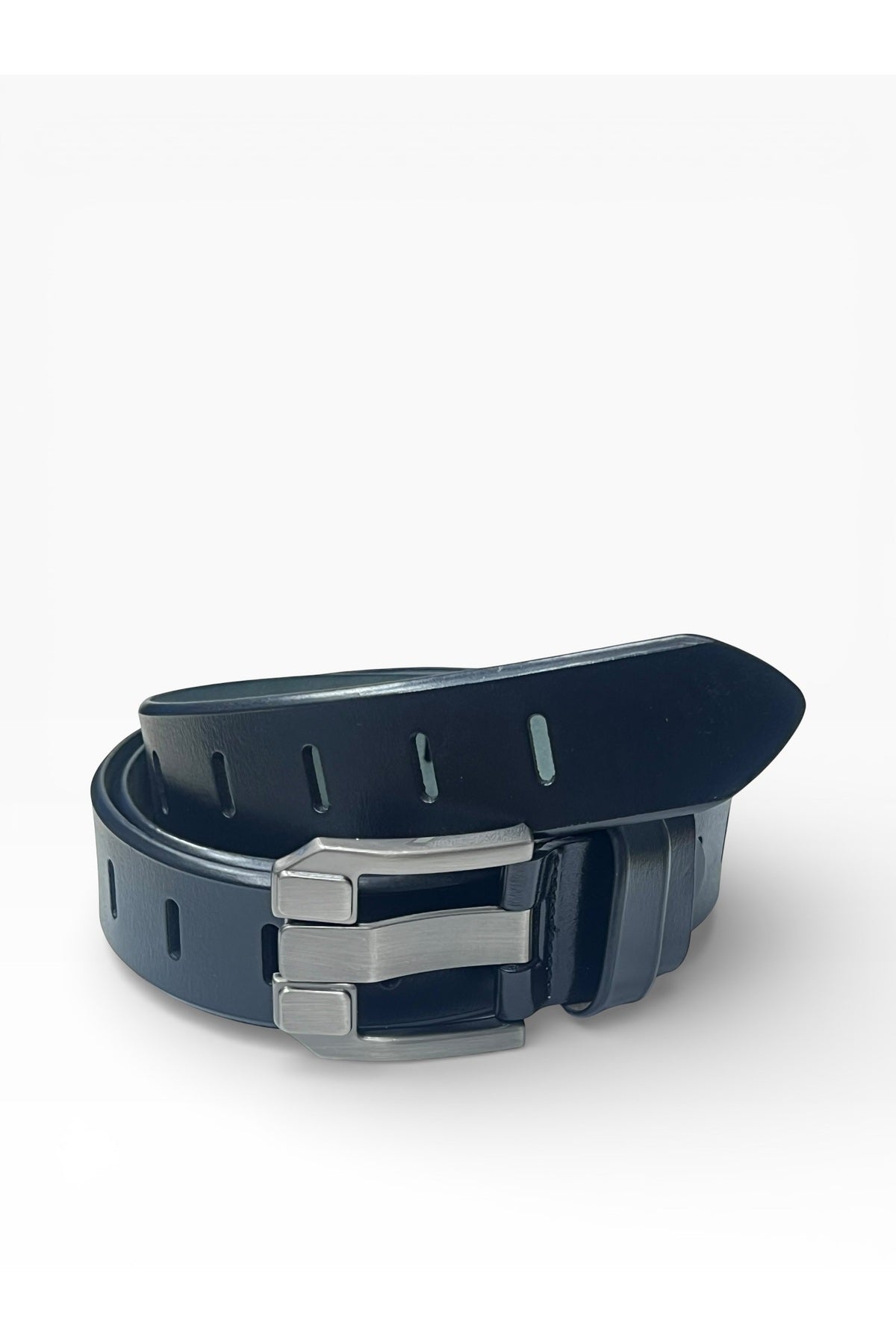 Men's Genuine Leather Belt with Heavy-Duty Metal Buckle – Multi-Hole Adjustable Fit Secondary image