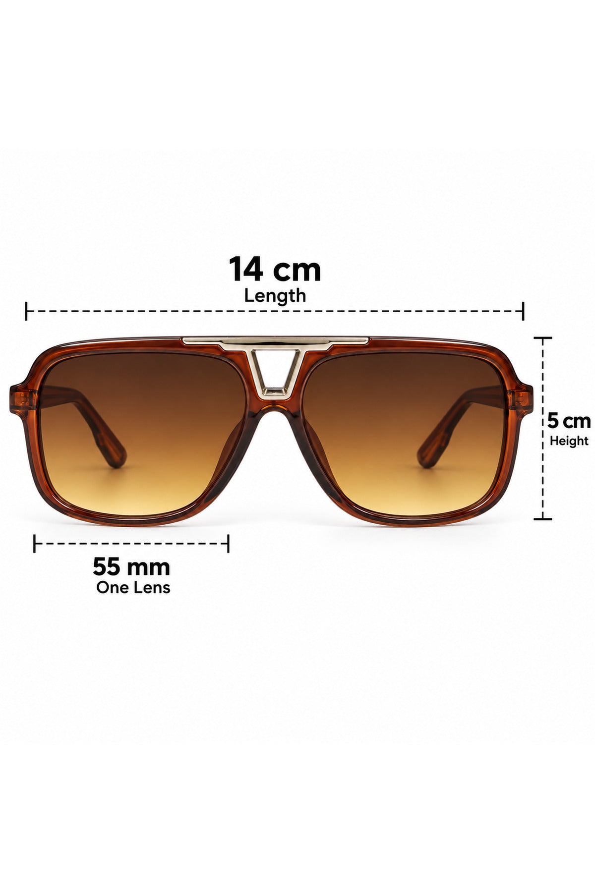 NWF-SUNGLS-LSG-41 Transparent Brown Amber Gradient 2