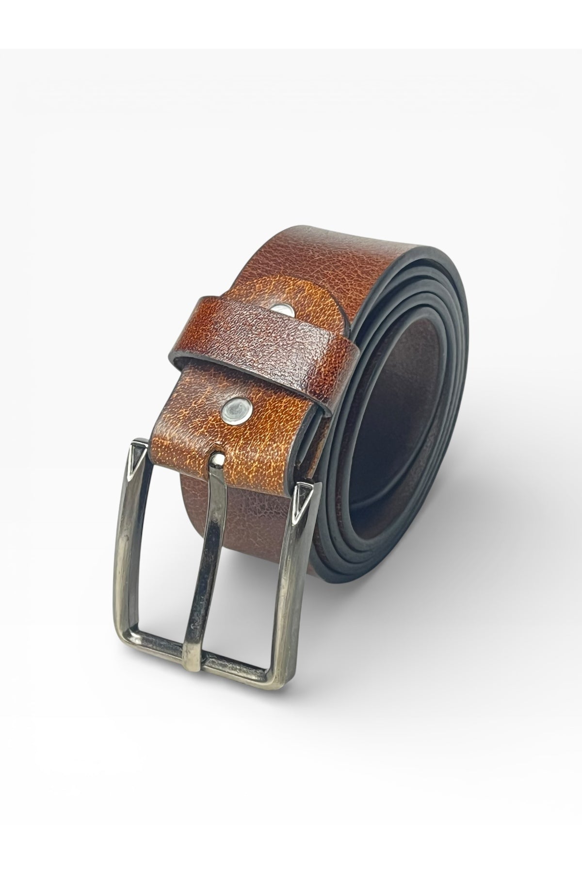Men’s 100% Genuine Leather Belt | Classic Metal Buckle | Durable Casual & Formal Wear Belt Secondary image