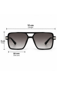 NWF-SUNGLS-LSG-7 Black Brown Grey Gradient 2