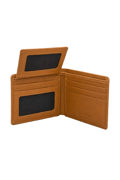 100% Genuine Leather Men’s Wallet – Premium Bifold with ID Window