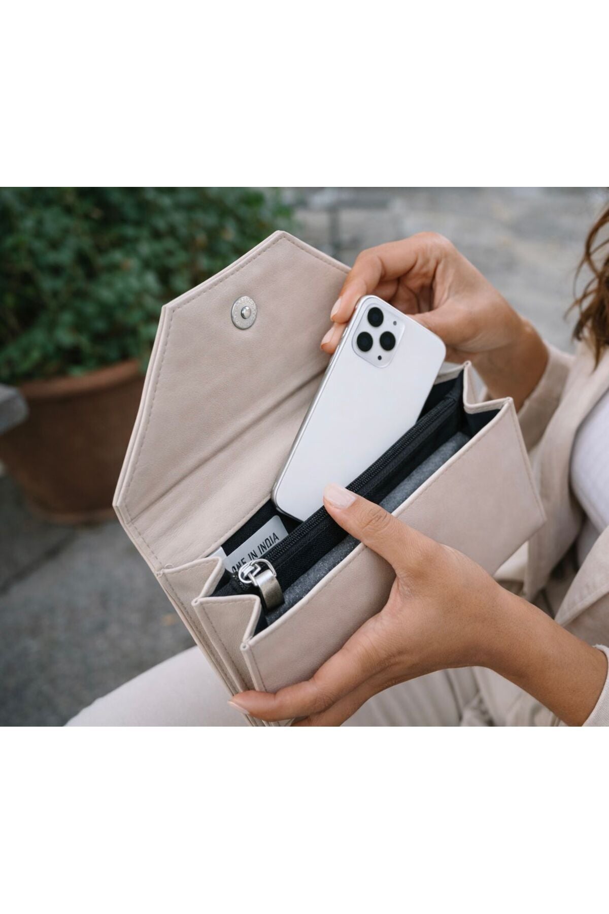 Elegant Ladies Long Wallet | Slim PU Leather Purse with Card Slots & Zip Coin Pocket Secondary image