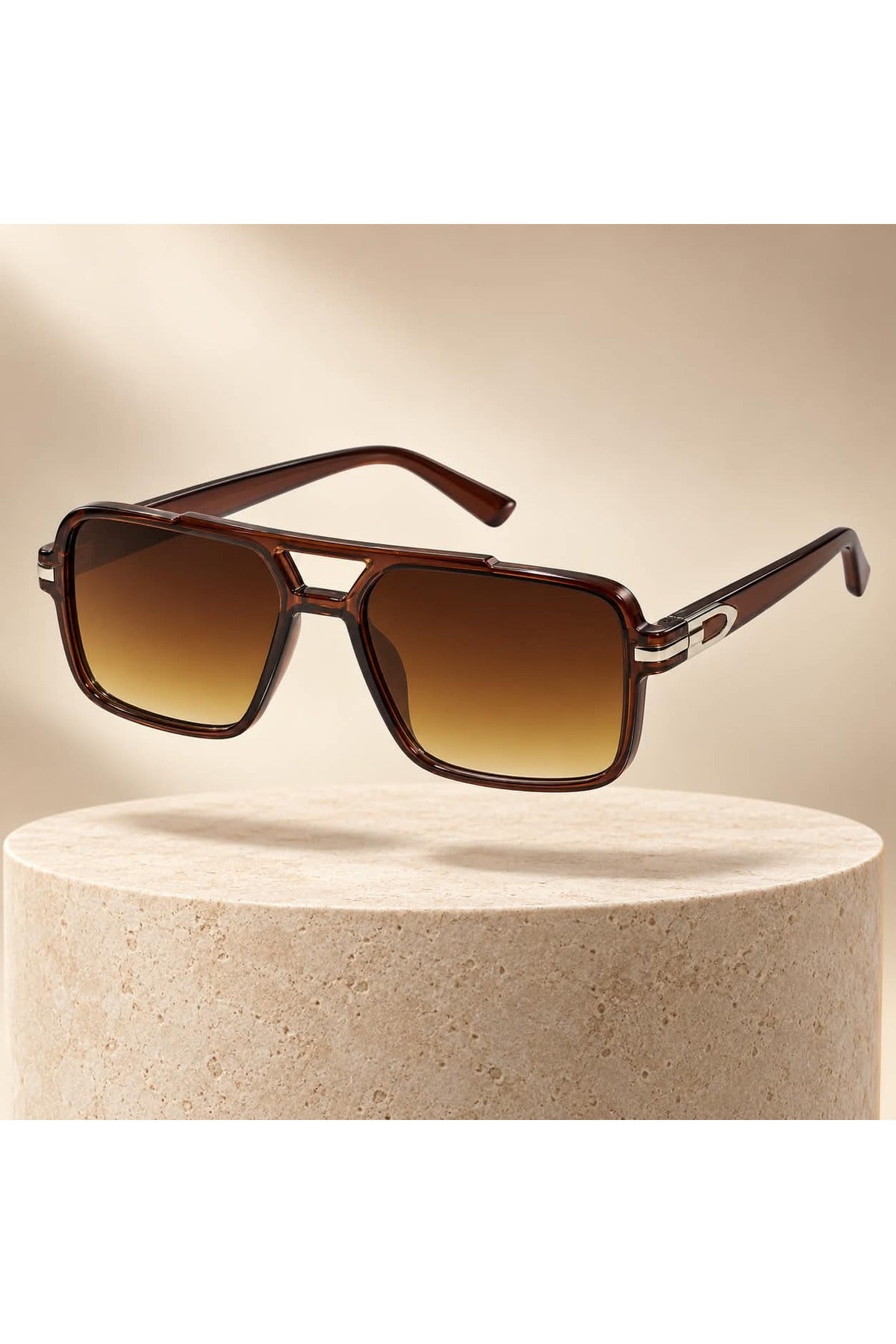 NWF-SUNGLS-LSG-6 Transparent Brown Amber Gradient 3