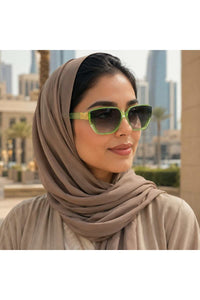 NWF-SUNGLS-820786 Green Smoke Grey 4