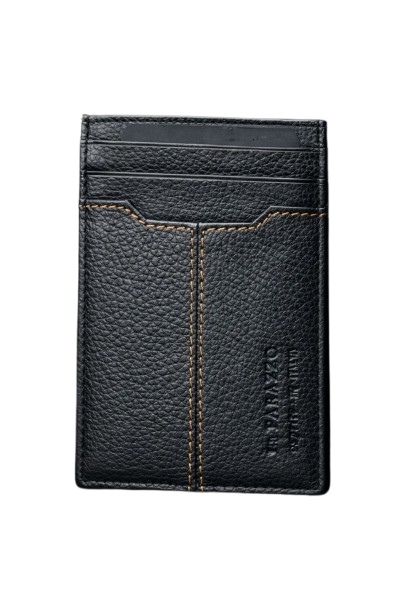 Slim Genuine Leather Card Holder Wallet for Men – Luxury Minimalist Holder