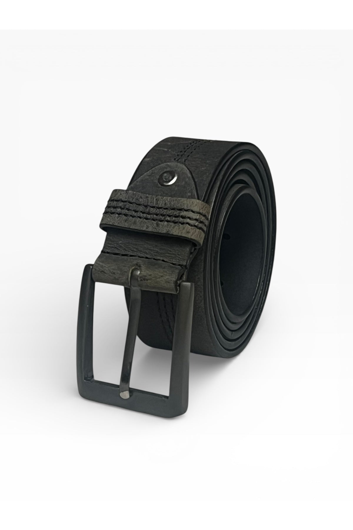 Men’s 100% Genuine Leather Belt | Classic Matte Buckle | Durable & Stylish Belt Secondary image