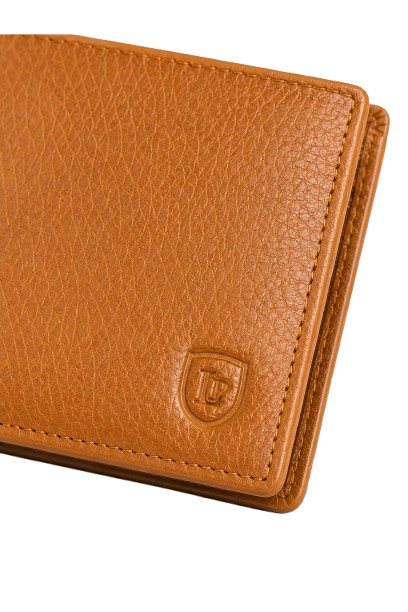 100% Genuine Leather Men’s Wallet – Premium Bifold with ID Window