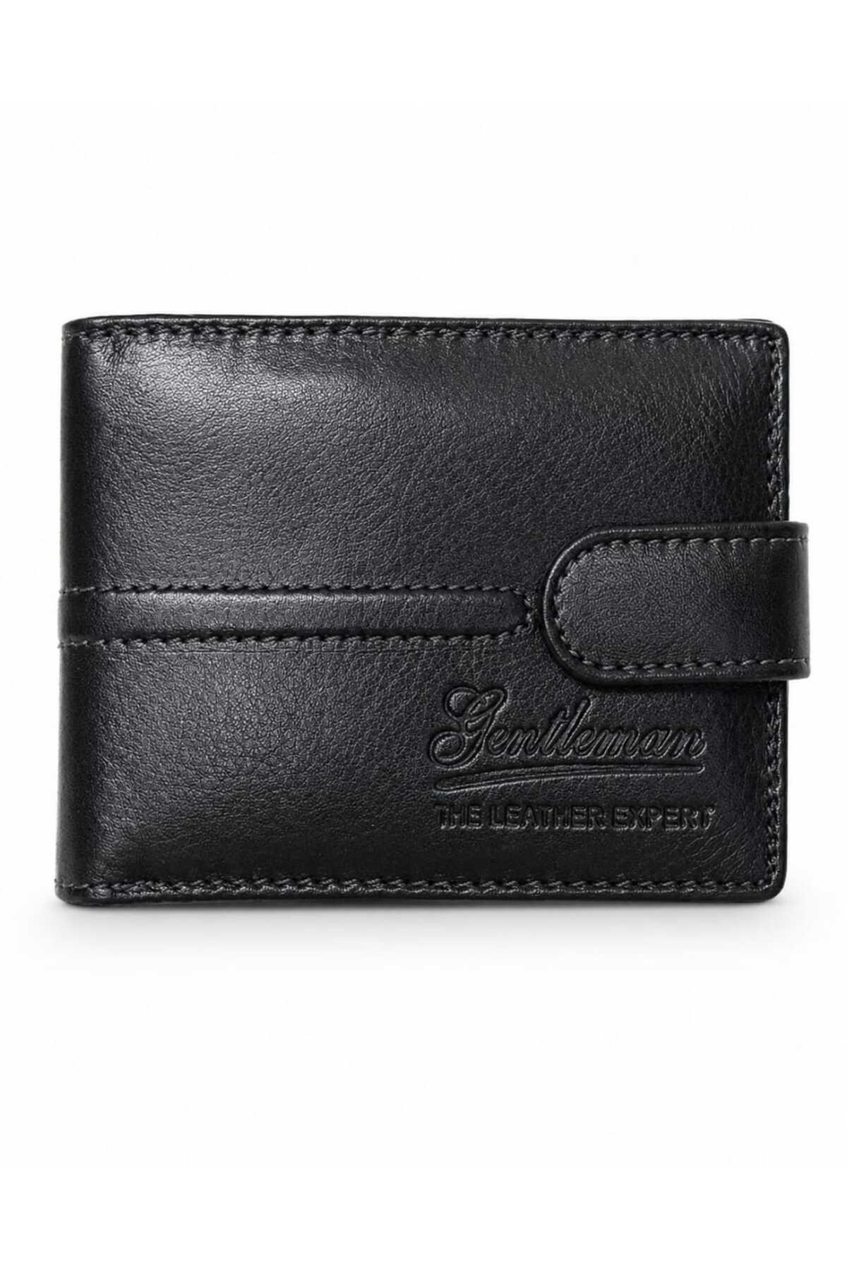 100% Genuine Leather Wallet for Men – Classic Bifold with Secure Button Closure Secondary image