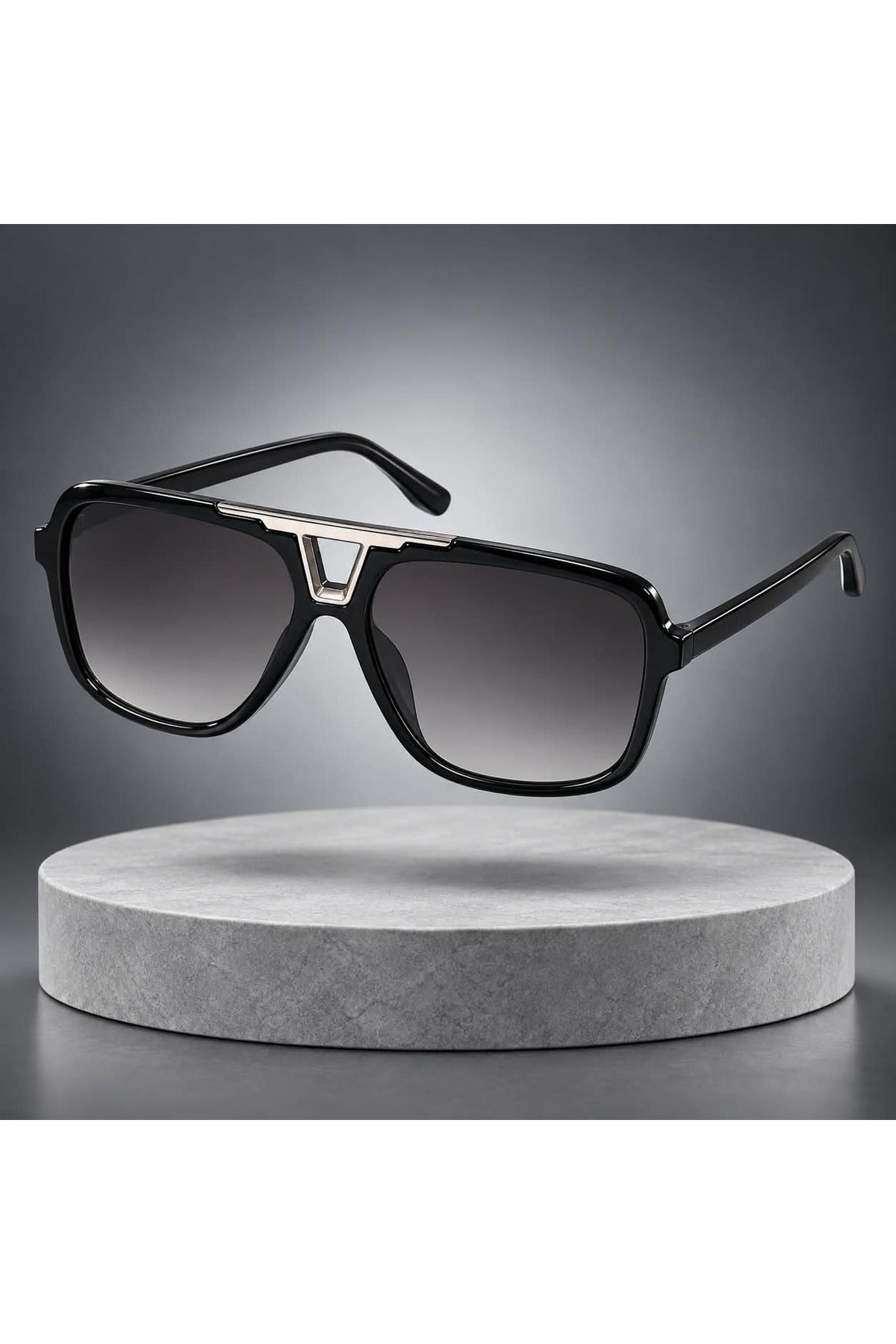 NWF-SUNGLS-LSG-41 Black Smoke Grey Gradient 3