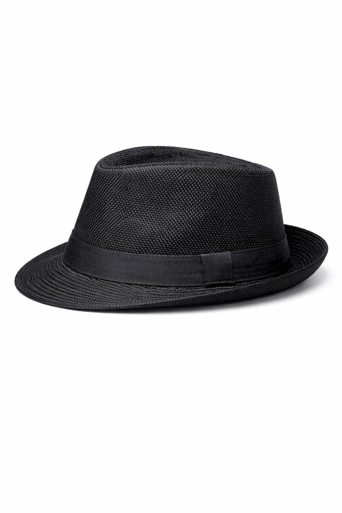 Men’s Classic Black Fedora Hat | Lightweight Breathable Small Hat for Men | Stylish and Casual Wear Secondary image