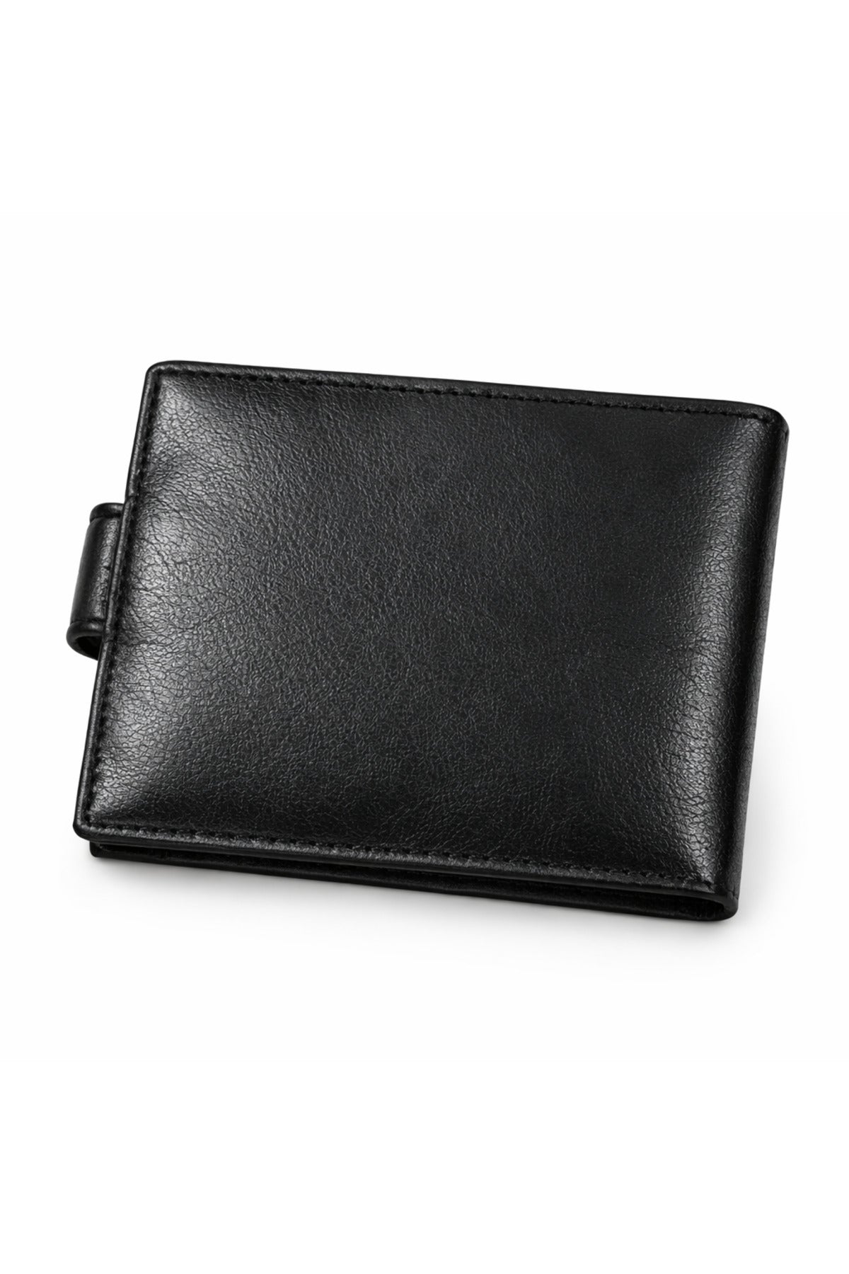 100% Genuine Leather Wallet with Button Closure | Multi-Card Holder with ID Window Secondary image