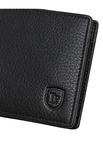 100% Genuine Leather Men’s Wallet – Premium Bifold with ID Window