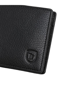 100% Genuine Leather Men’s Wallet – Premium Bifold with ID Window
