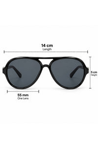 NWF-SUNGLS-LSG-24 Black Smoke Grey 2