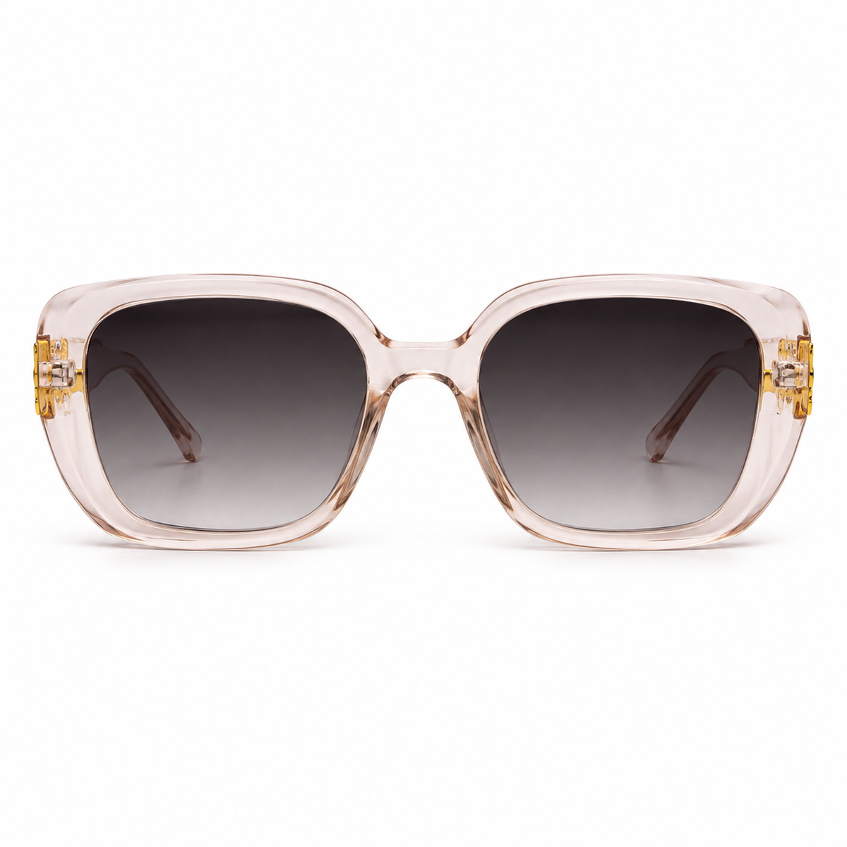 Premium Oversized Square Sunglasses for Women – Elegant Statement Frame with Gradient Lenses & Decorative Temple Detail