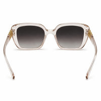 Premium Oversized Square Sunglasses for Women – Elegant Statement Frame with Gradient Lenses & Decorative Temple Detail