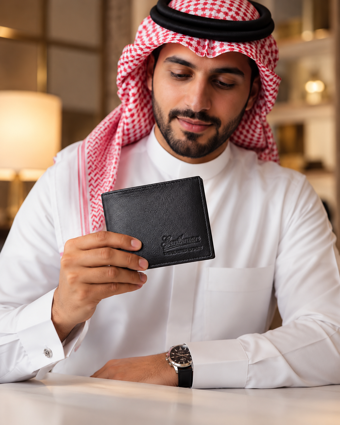 محفظة من الجلد الأصلي – GM-777