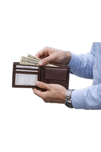 Genuine Leather Men’s Wallet – Bifold Wallet with Card Slots, Cash Compartment & Coin Pocket