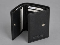 La Parazzo Premium Men’s Genuine Leather Trifold Wallet – Compact Vertical Wallet with Multiple Card Slots, Cash Compartment & Snap-Button Section