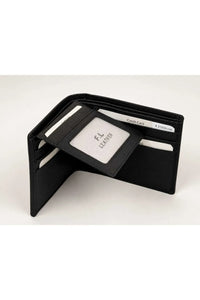 La Parazzo Premium Men’s Genuine Leather Bifold Wallet – Compact Wallet with Multiple Card Slots, ID Window & Cash Compartment