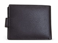 La Parazzo Premium Genuine Leather Men’s Wallet with Snap Closure, ID Window & Multi-Card Storage