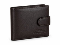 La Parazzo Premium Genuine Leather Men’s Wallet with Snap Closure, ID Window & Multi-Card Storage