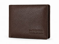 La Parazzo Premium Genuine Leather Men’s Bifold Wallet with Flip-Out Card Holder & Cash Compartment