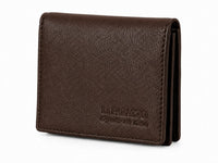 La Parazzo Premium 100% Genuine Leather Men’s Wallet – Compact Bifold Wallet with Card Slots, ID Window & Coin Pocket