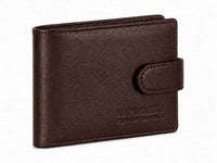 La Parazzo Premium Men’s Genuine Leather Wallet – Bifold Wallet with Snap Closure, Multiple Card Slots, ID Window & Cash Compartment