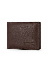 La Parazzo Premium Men’s Genuine Leather Bifold Wallet – Compact Wallet with Multiple Card Slots, ID Window & Cash Compartment
