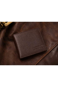 La Parazzo Premium Men’s Genuine Leather Bifold Wallet – Compact Wallet with Multiple Card Slots, ID Window & Cash Compartment